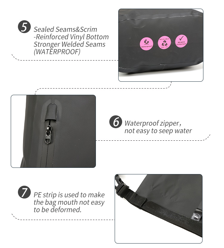 Factory direct sale customization waterproof backpack dry bag pvc swimming Floating Dry Bags