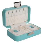 Handmade Lockable Travel Ring Box , Multi Color Portable Travel Jewelry Case
