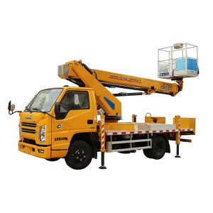 Wholesale Isuzu Elf Hydraulic Telescopic Boom Truck / Aerial Platform Truck from china suppliers