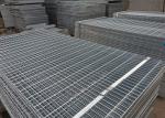 Silver Q235 Stainless Steel Floor Grating Hot Dip Galvanized High Strength