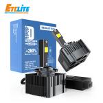 Silver Car LED Headlight Bulbs 5500k Color Temperature 0.035kw Power