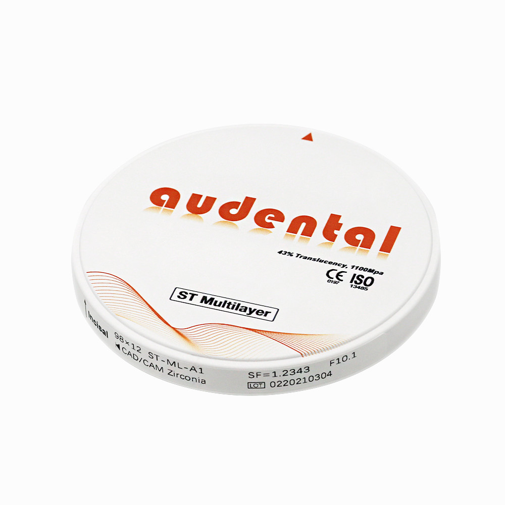 Smooth Vita 16 ST-Plus Multilayer Zirconia Block 900Mpa Strength 12 14 16 18 20 22 25mm Round Disc