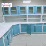 Three Section Slider Hospital c Furniture Disposal Cabinet for Hospital % Clinic