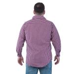 Plaid Twill 7.5oz Fire Resistant Welding Shirts Yarn Dyed Two Pocket Snap
