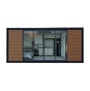 Wholesale Wall 50/75/100mm Wave Sandwich Panel Luxury Modern Wooden House Steel Structure Flat Packaging Container House for Hotel from china suppliers
