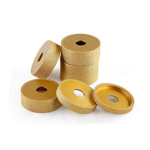 Wholesale Marble 75mm Hand Diamond Grinding Wheel Flate Vacuum Brazed from china suppliers
