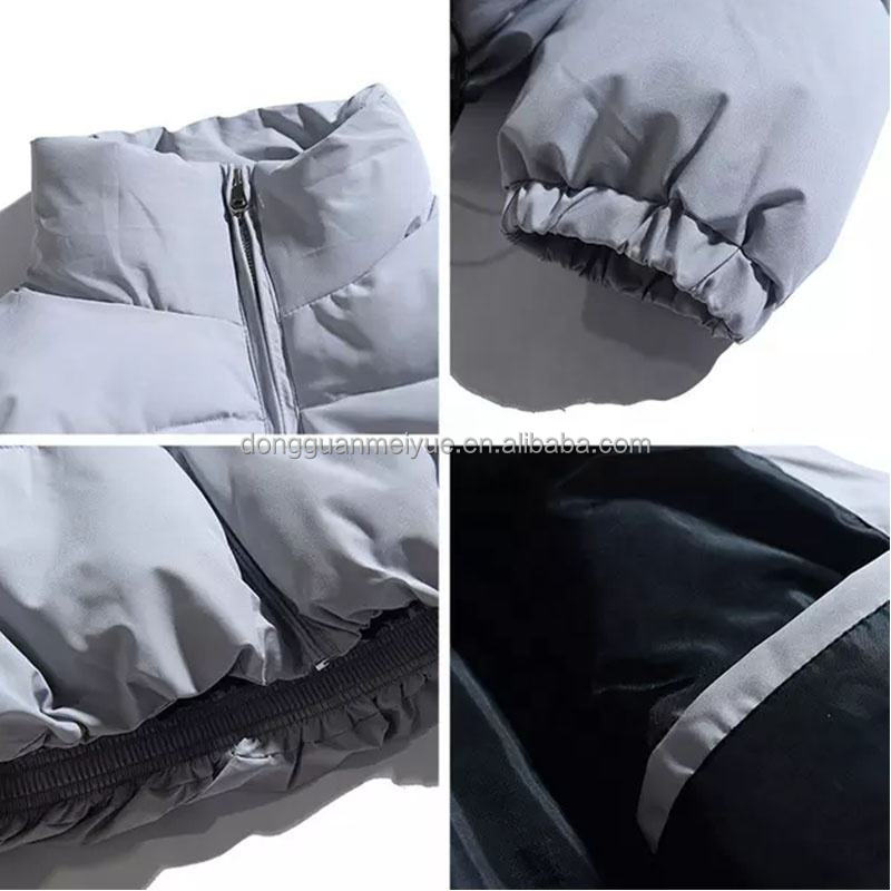 Customization Winter Full Zip Down Jacket Plus Size Bubble Jacket Anti Wrinkle