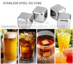Bar accessories recyclable stainless steel whiskey ice cube stones, Stainless