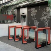 Fitness Center Swing Barrier Turnstile Anti-Shock , Access Control Swing