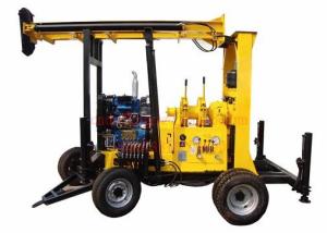 Wholesale Trailer Mounted High Efficiency Water Well Drilling Machine 400m Mud Drilling Capacity from china suppliers