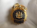 Customized Gold Plated Metal Badge Metal Police Badge/Bodyguard Badge