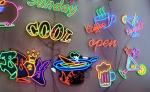 Indoor Channel Letter LED Neon Signs Lithium Ion Battery Rechargeable