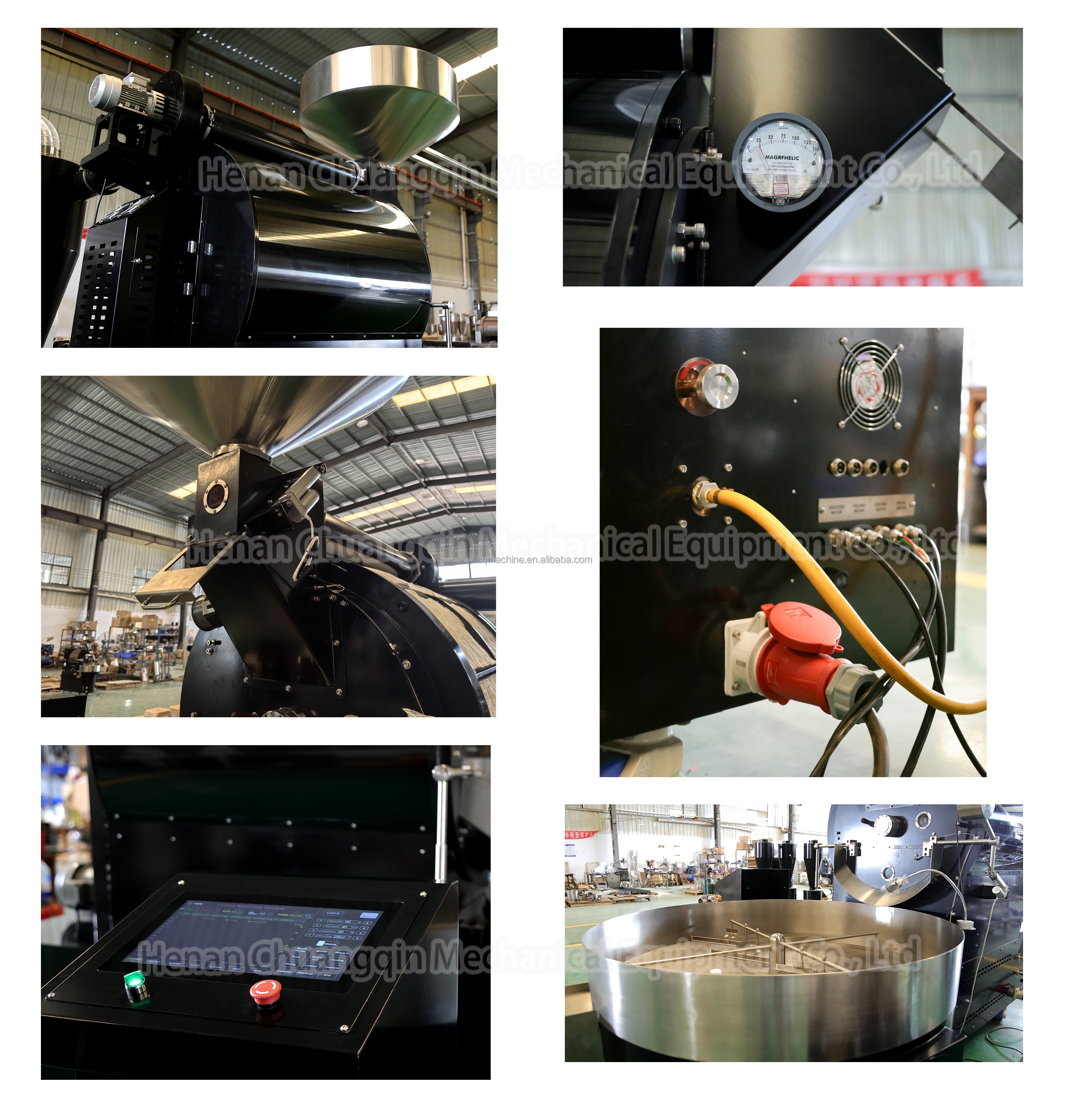 Industrial Coffee Roaster 60kg Roaster Machine For Coffee Coffee Roaster Double Wall