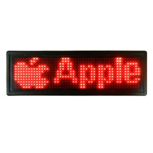Wholesale Rechargeable LED Magnetic Name Badge Red color B1248R from china suppliers