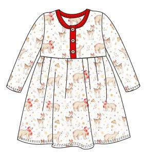 Wholesale Christmas baby cotton printing dress outfits infant ruffle tops kids clothes sets girls clothing set from china suppliers
