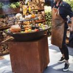 Rusted Steel BBQ Grill With Assembly Required Yes Fuel Wood / Charcoal