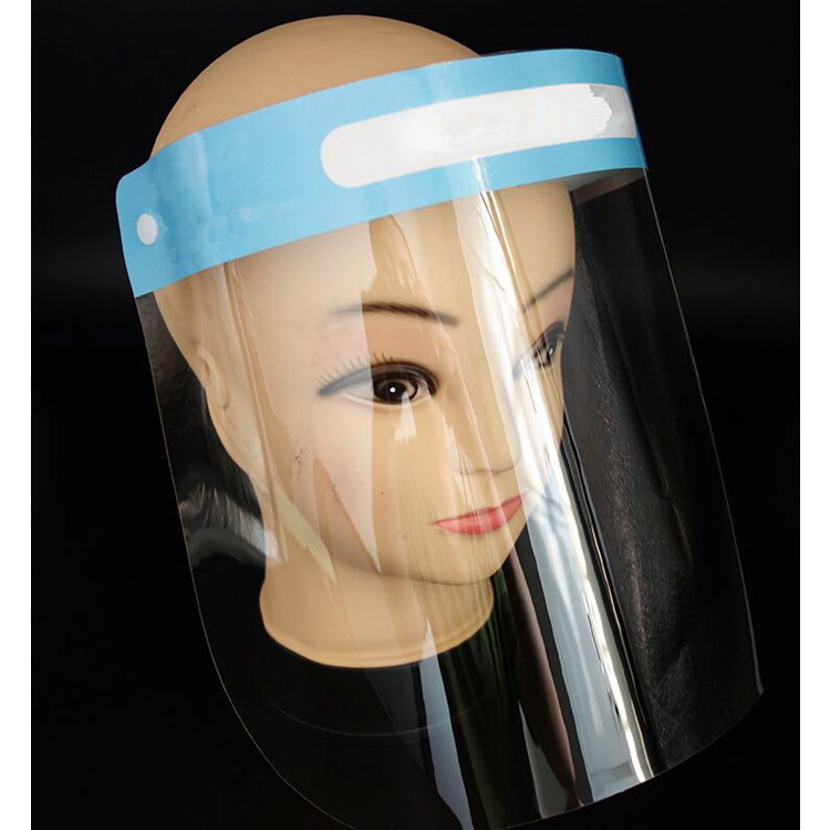 Spitting PET Film Laboratory Face Shield Mask With Sponge Anti Fog Spitting