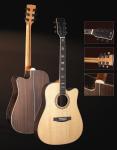 41inch OEM High-end whole solidwood vintage cutaway electric acoustic guitar