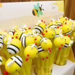 Bees Gel Pens, 28Pcs Cute Cartoon Bees Pen For Kids, 0.5 MM Bulk Black