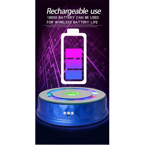 Multifunction Automatic Rotating Stand Bluetooth Speaker Musical Electric Display Stand