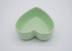 Stoneware Solid Green Heart Shaped Candy Bowl , Ceramic Heart Bowl For Salads /