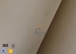 800℃ Fiberglass Fire Blanket 1.2mm 1150g , Satin Weave Brown Silica Fabric