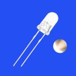 Clear Lens Round Head 5MM Diode High CRI Ra>90 2800K Warm White Color 14000
