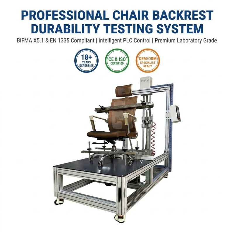 Office Chair Backrest Cyclic Durability Testing Machine BIFMA X5.1 Standard Pull Fatigue Tester