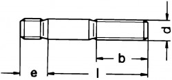 DIN939 Metric Studs Countersunk Carriage Bolt M6-M20 316 Stainless Steel Carriage Bolts