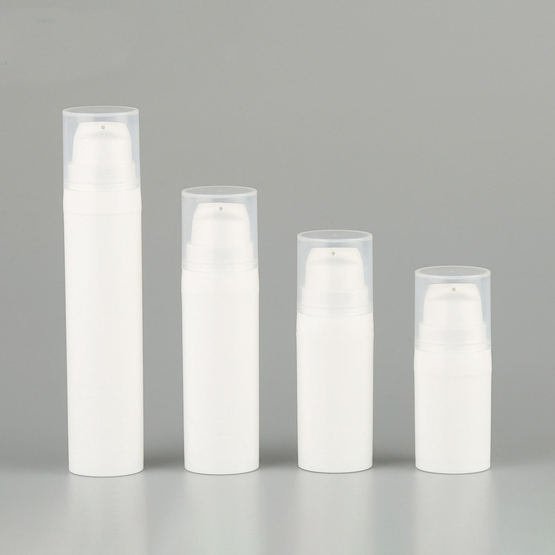 Full PP Airless Plastic Bottle 5ml 10ml 15ml 20ml 30ml 50ml Matte Black Airless Pump Bottle for Moisturizer and Serum