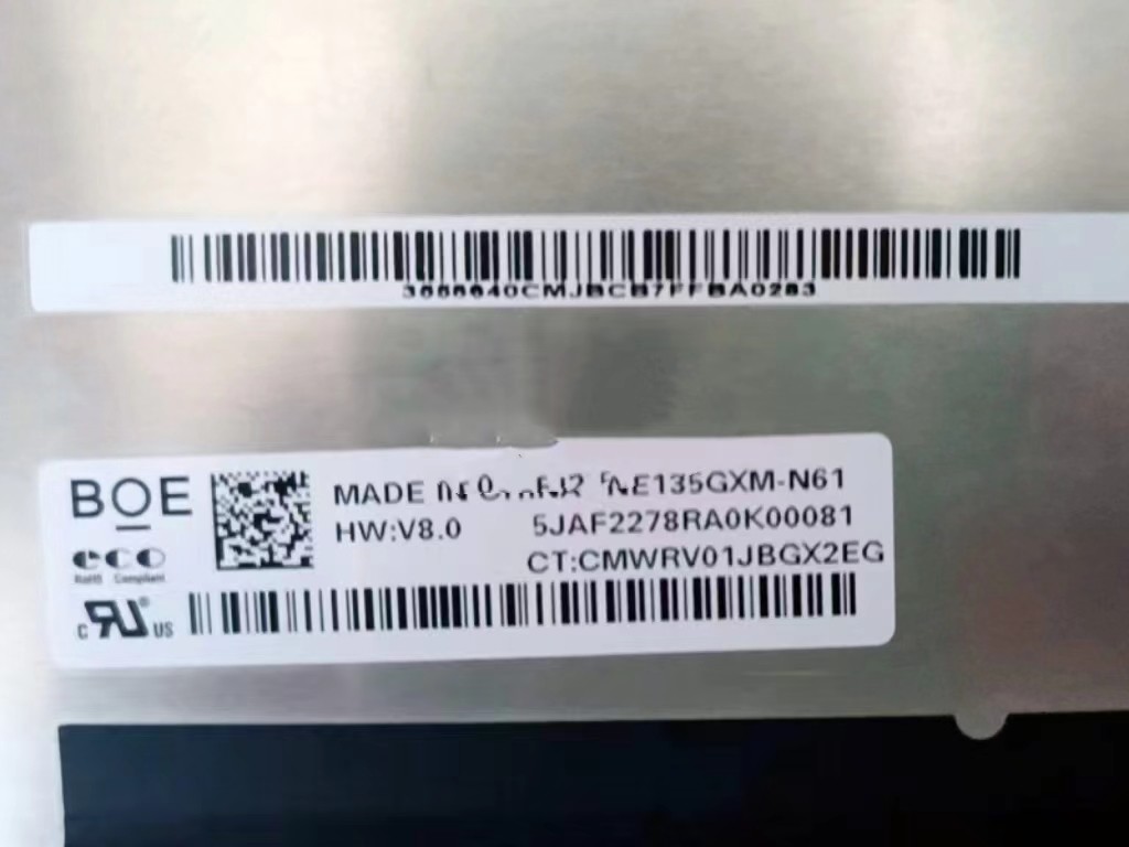 NE135GXM-N61 BOE 13.5" 2256(RGB)×1504 400 cd/m² INDUSTRIAL LCD DISPLAY