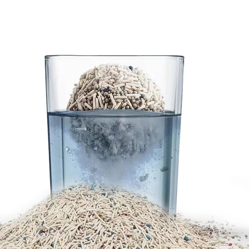 Deodorizing Tofu Bentonite Mixed Cat Litter Custom Logo Fast Absorption Particles