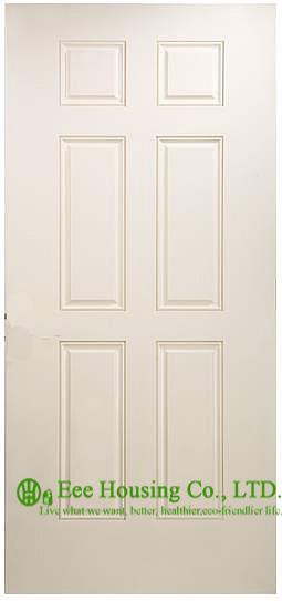 40mm Energy efficient fiberglass SMC door For Villas/Apartment, Inward Opening,