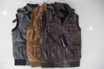 3306 Men's PU vest jacket coat