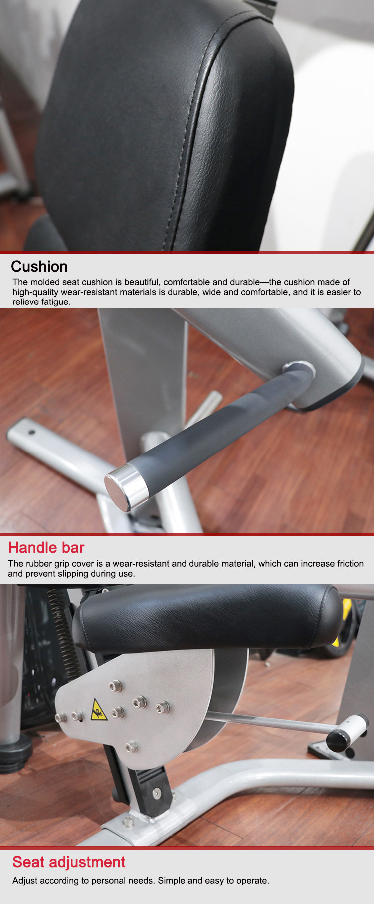 300kg Bearing Commercial Grade Gym Equipment Customizable Decline Chest Press Machines