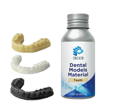 Class III Instruments 3D Printing Materials White Grey 3d Printed Crown Tooth