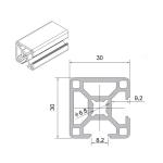Black Extrusion Aluminum Profiles 2020 4040 Customized T Slot Aluminum Extrusion