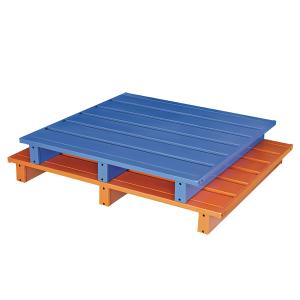 Wholesale USA Standard Steel Plastic Pallet In Warehouse Rack Shelf Metal Shipping Pallet from china suppliers
