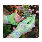 Kids Gardening Bamboo Fiber Knit With Green Latex Coating Work Gloves