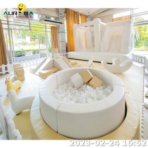 Wholesale Soft Play Equipment White Inflatable Bounce House Waterproof Customized PVC from china suppliers