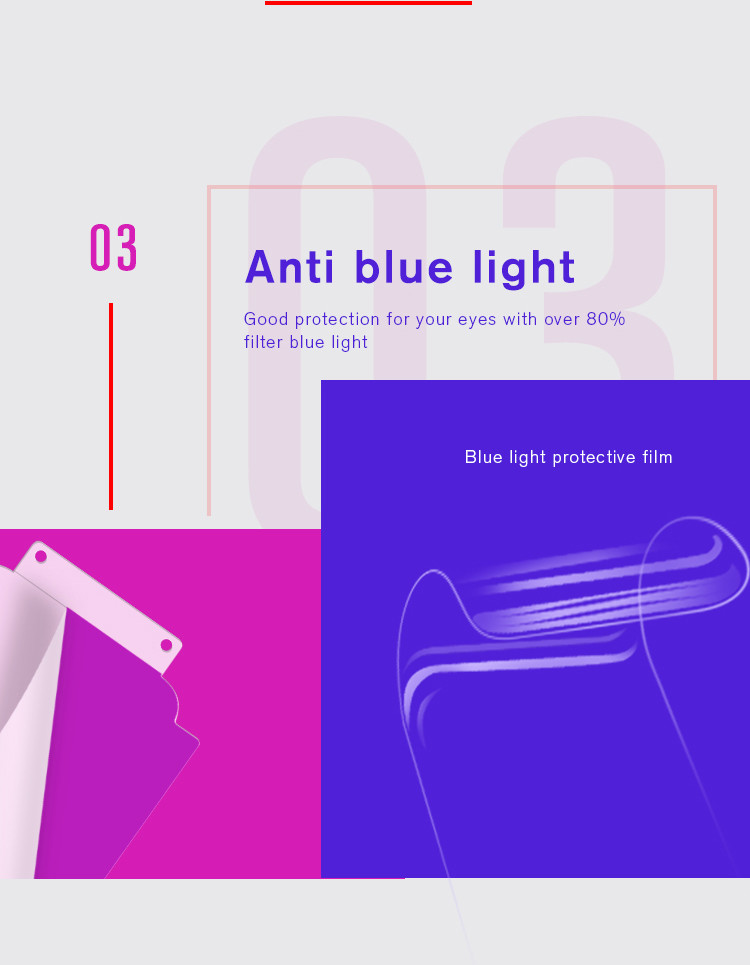 high clear distributor anti glare screen film for Samsung S8+