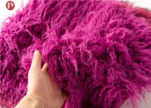 Wholesale Toys Mongolian Fur Fabric , Upholstery Super Luxury Faux Fur Fabric Hometextile from china suppliers