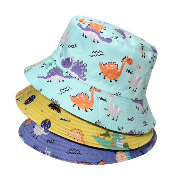 Cute Cartoon Dinosaur Fisherman Hat Sunshade Sun Protection Casual All-Match