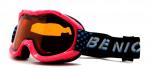 Pink Waterproof UV Protection Kids Ski Goggles Helmet Compatible with CE