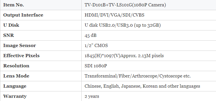 1080P High Definition Camera With Integrated Video Recorder And Light Source For Laparoscopy Surgery Endoscope Image