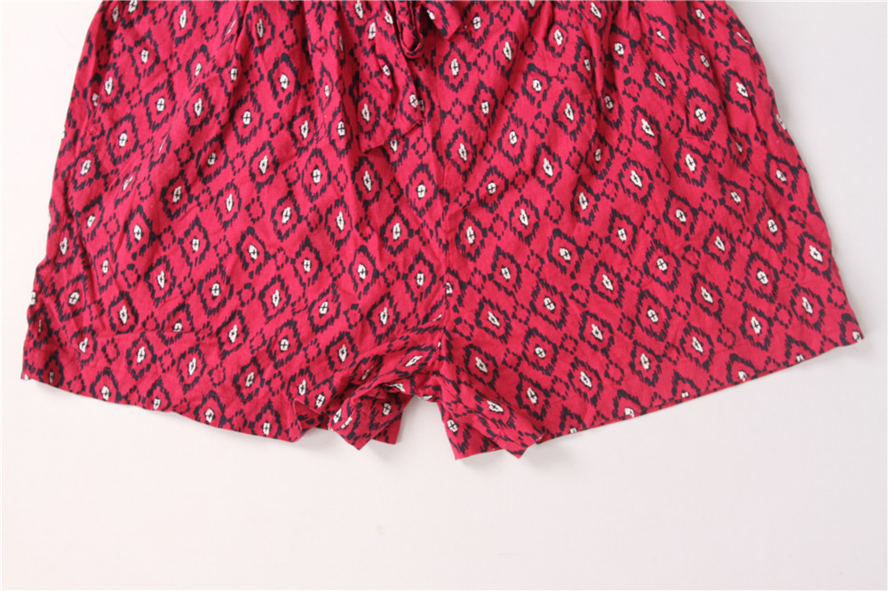 Elastic Waist Ladies Printed Shorts