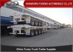 3 Axle 4 Axle Flat Bed Container Truck Semi Trailer For Transportation
