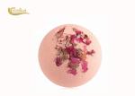 High Essence Oil Rose Petal Bath Bomb For Skin Whitening / Moisturizing