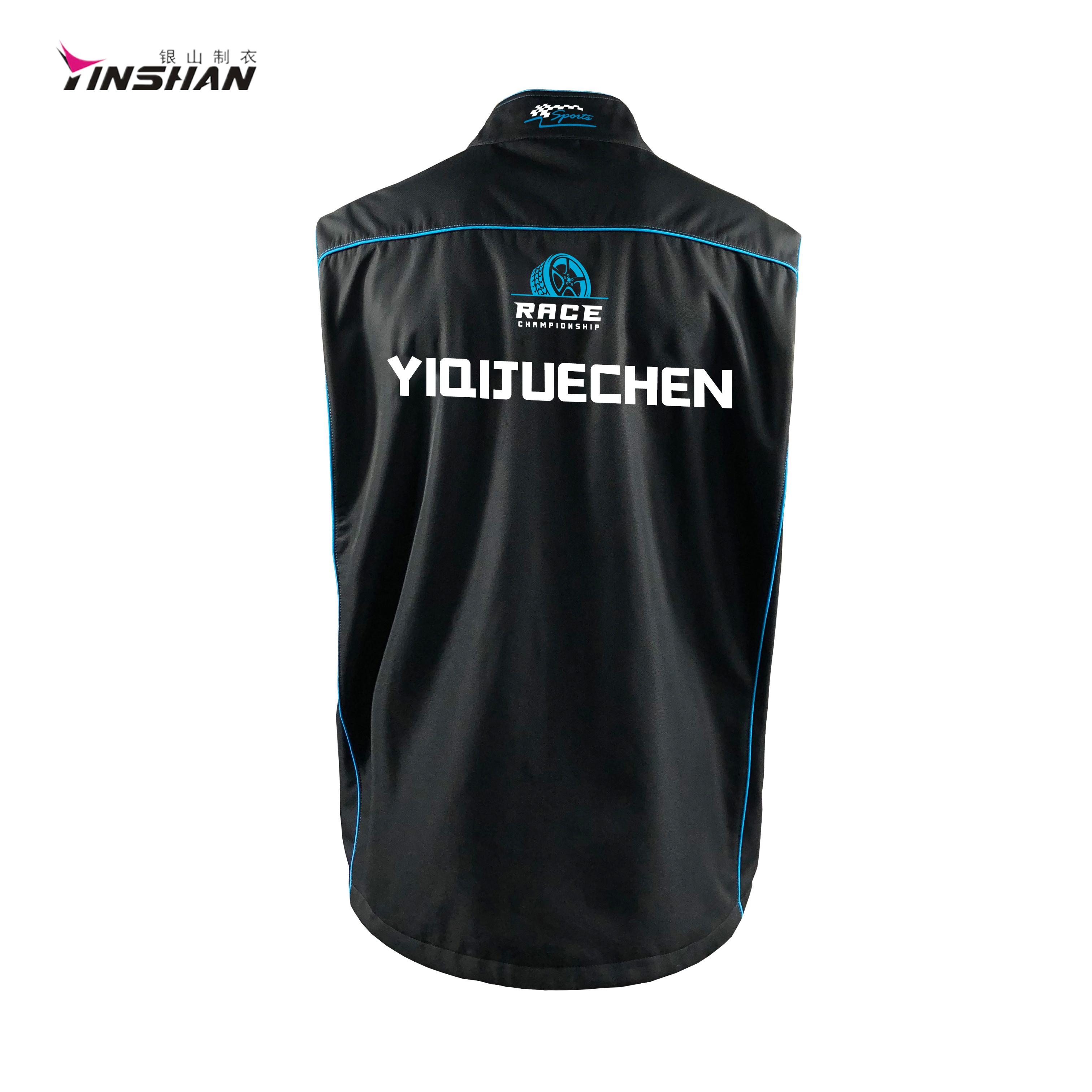 Woven Custom Men's Utility Vests for Horse Riding Jacket Long Sleeves Uniform