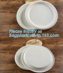 Eco-Friendly biodegradable compostable sugarcane bagasse 7inch food plate